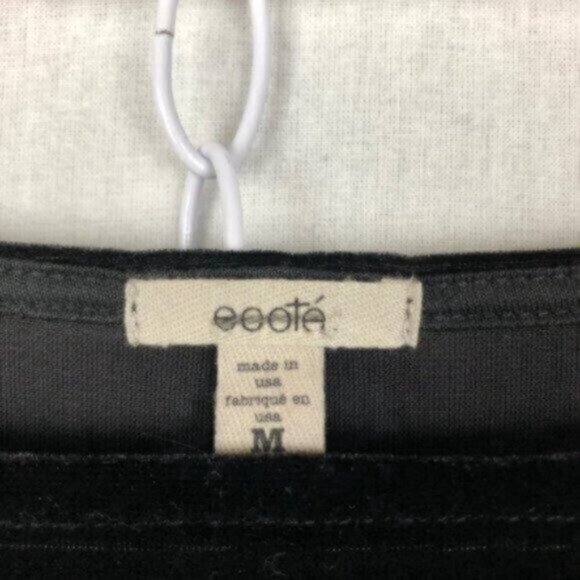 NWT Urban Outfitters Ecote Black Velour Soft Warm Comfy Party Dress Medium - Picture 7 of 8